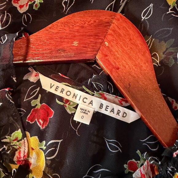 Veronica Beard Armenia Silk Floral Dress Size 0 - Picture 5 of 6